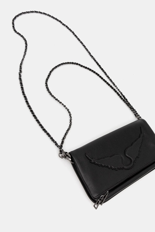 Δερμάτινη τσάντα ZADIG&VOLTAIRE LWBA02552 μαύρο AW24