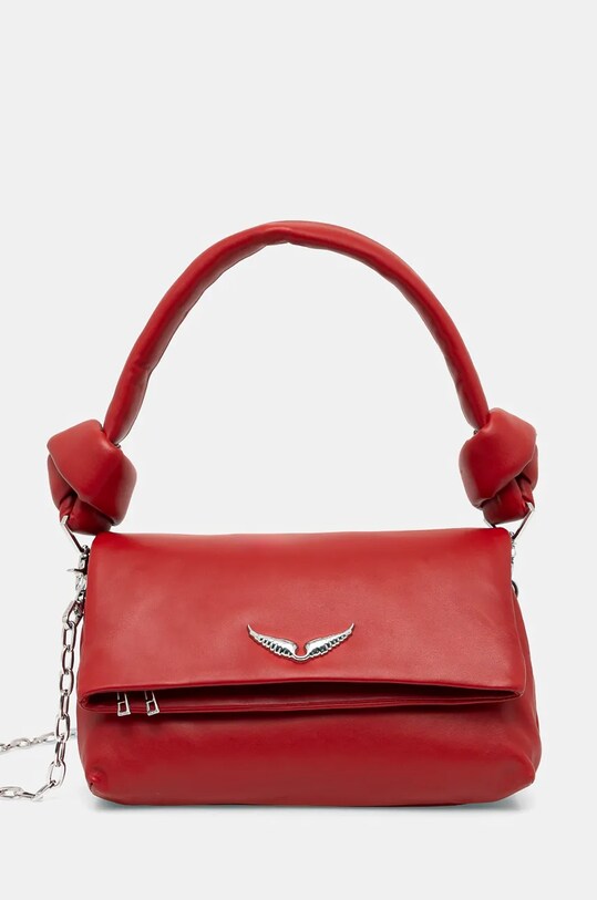 Δερμάτινη τσάντα ZADIG&VOLTAIRE λείο δέρμα κόκκινο LWBA02427