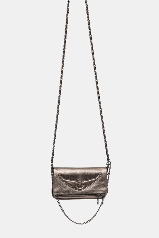 Αξεσουάρ Δερμάτινη τσάντα ZADIG&VOLTAIRE LWBA02561 ασημί