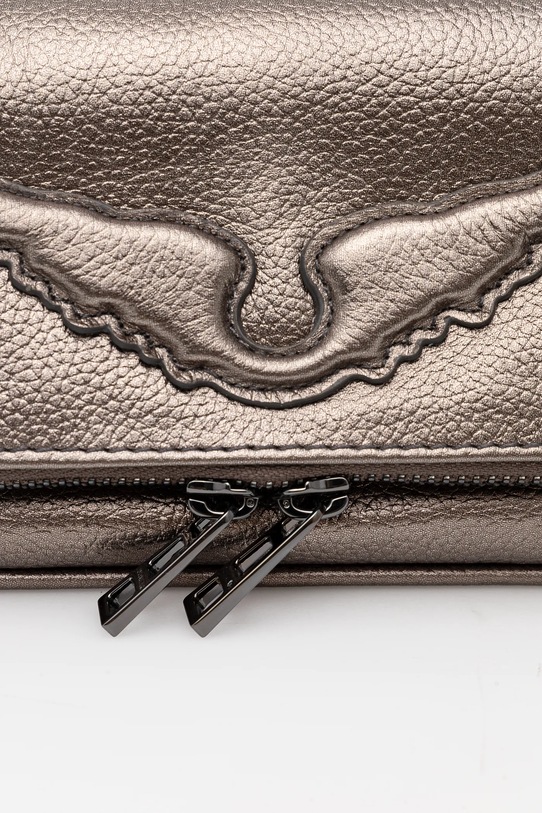 Δερμάτινη τσάντα ZADIG&VOLTAIRE LWBA02561 ασημί
