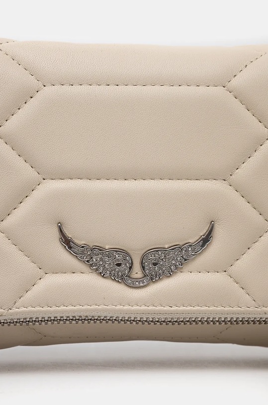 Accesorii ZADIG&VOLTAIRE poseta de piele LWBA02581 bej