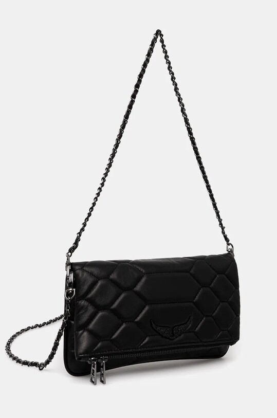Шкіряна сумочка ZADIG&VOLTAIRE LWBA02581 чорний AW24