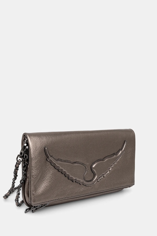 Αξεσουάρ Δερμάτινη τσάντα ZADIG&VOLTAIRE LWBA02551 ασημί