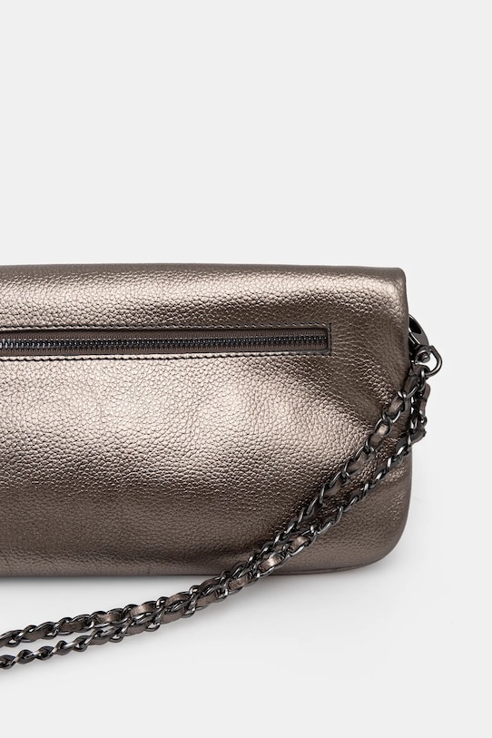 Δερμάτινη τσάντα ZADIG&VOLTAIRE ασημί LWBA02551