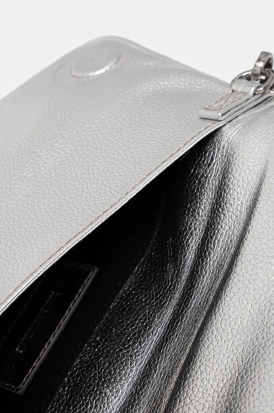 Kožená kabelka ZADIG&VOLTAIRE LWBA02551 stříbrná