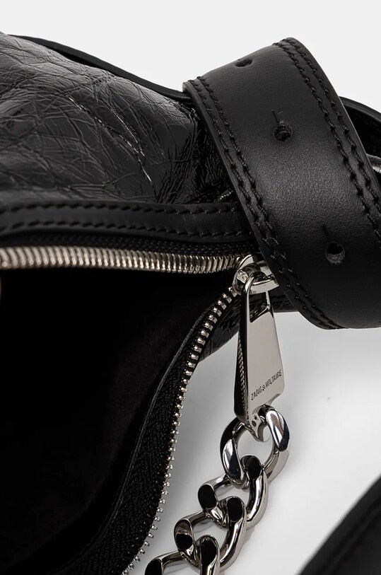 ZADIG&VOLTAIRE poseta de piele LWBA02548 negru