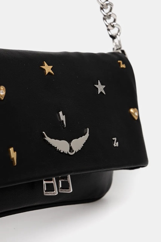 Doplnky Kožená listová kabelka ZADIG&VOLTAIRE LWBA02466 čierna