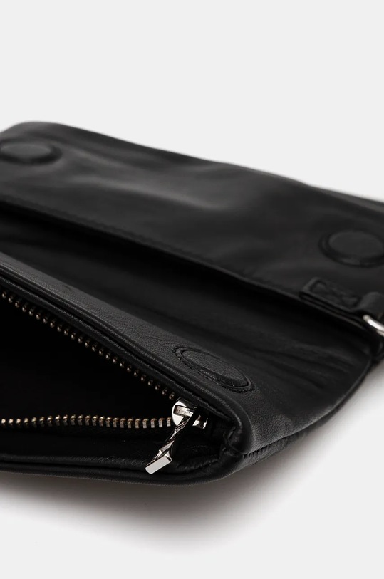 Kožená listová kabelka ZADIG&VOLTAIRE LWBA02466 čierna