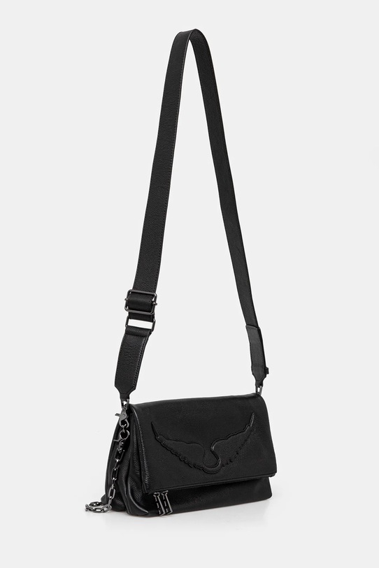 Δερμάτινη τσάντα ZADIG&VOLTAIRE LWBA02566 μαύρο AW24