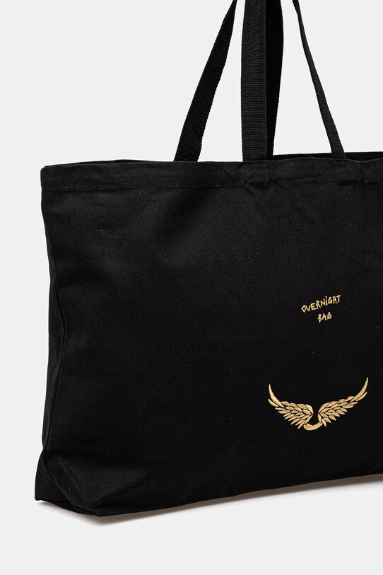 Аксесуари Бавовняна сумка ZADIG&VOLTAIRE OWLI00021 чорний