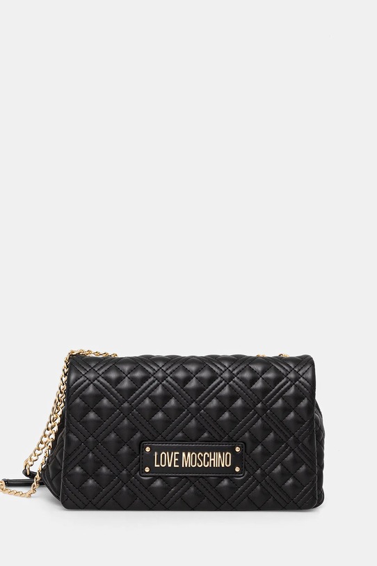 Kabelka Love Moschino nášivka černá JC4230PP0L