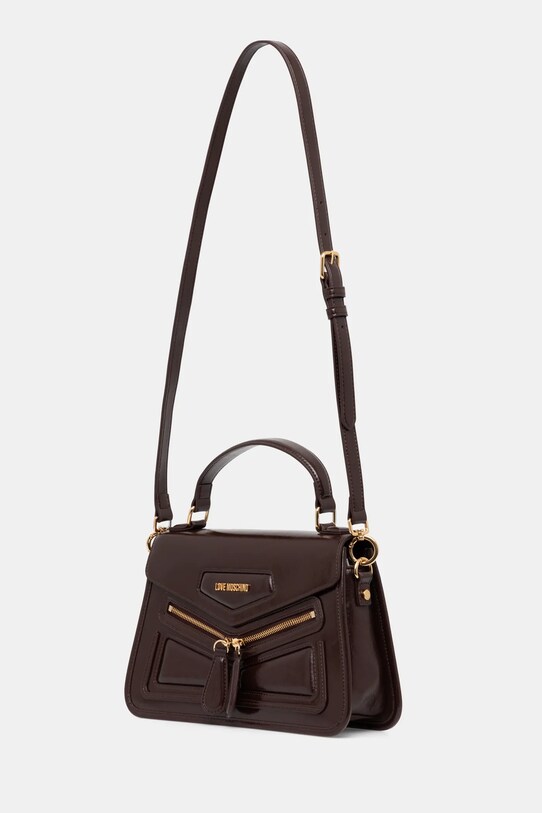 Кожаная сумочка Love Moschino JC4355PP0L коричневый AW24
