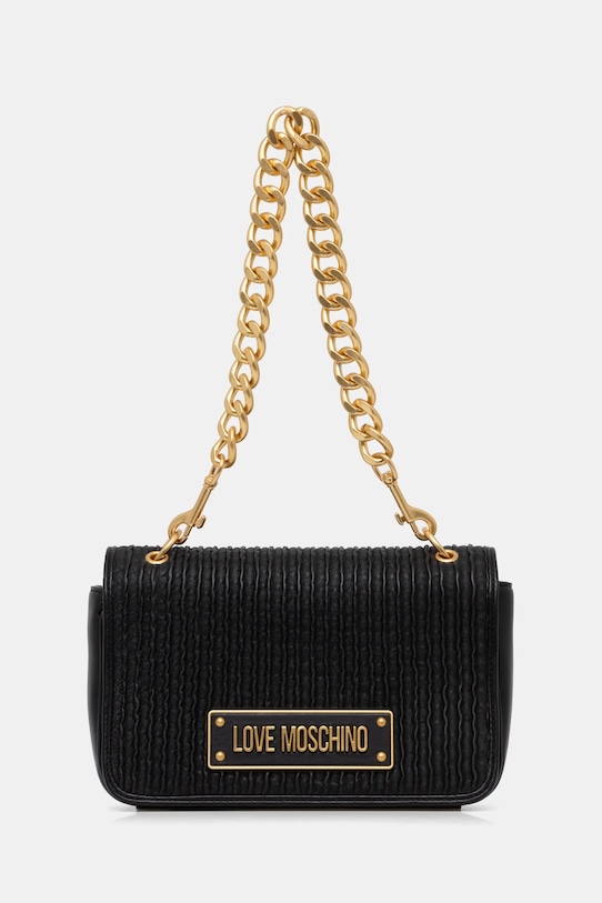 Love Moschino torebka skórzana skóra licowa czarny JC4358PP0L