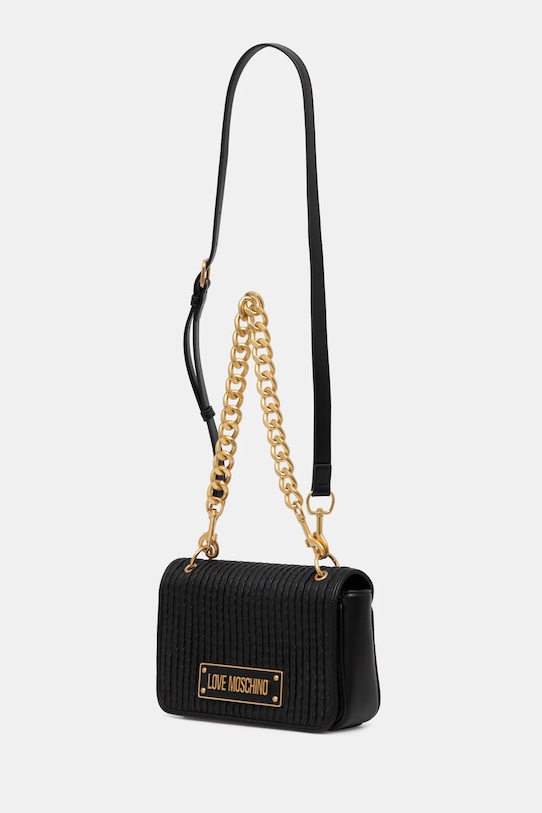 Love Moschino torebka skórzana JC4358PP0L czarny AW24