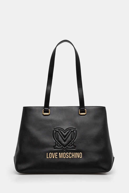 Love Moschino torebka mieści A4 czarny JC4365PP0L