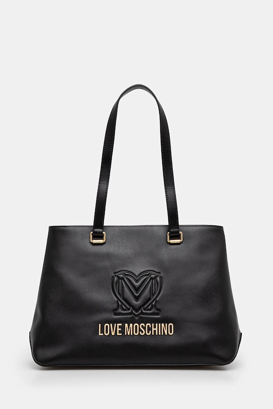 Love Moschino torebka mieści A4 czarny JC4365PP0L