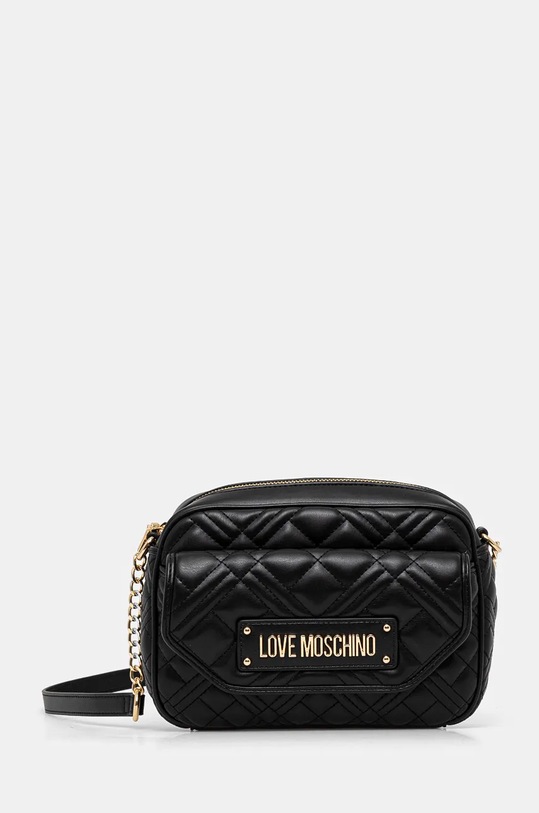 Torba Love Moschino bez uzorka crna JC4374PP0L