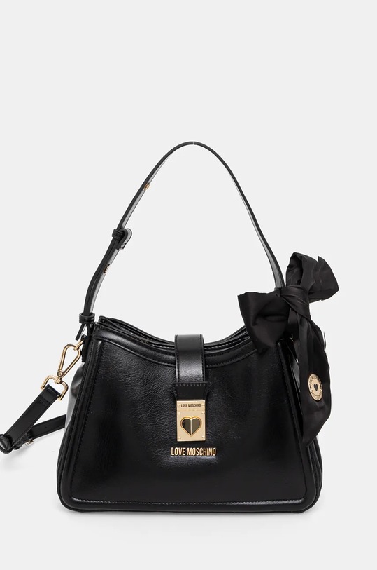 Torba Love Moschino bez uzorka crna JC4393PP0L