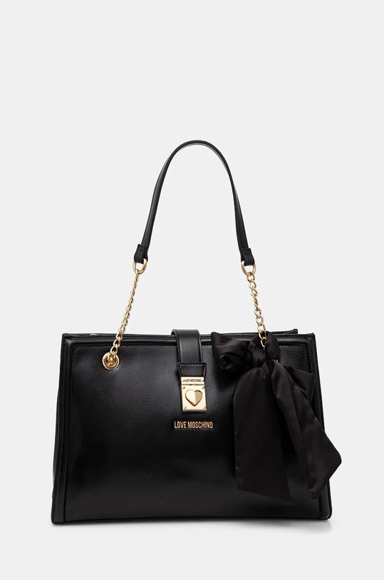 Torba Love Moschino bez uzorka crna JC4395PP0L