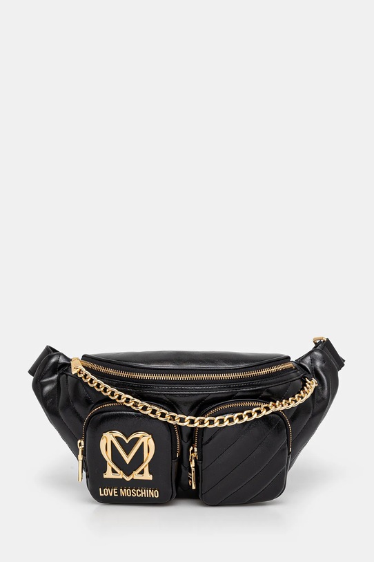 Torba oko struka Love Moschino bez uzorka crna JC4323PP0L