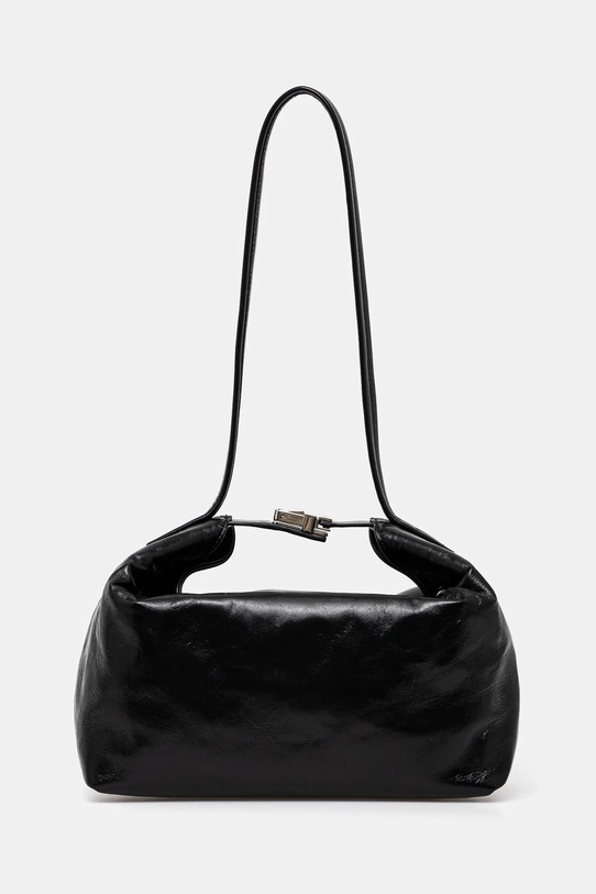 Kožená kabelka By Far Bea přírodní kůže černá MWBSB052LL002BK001PL