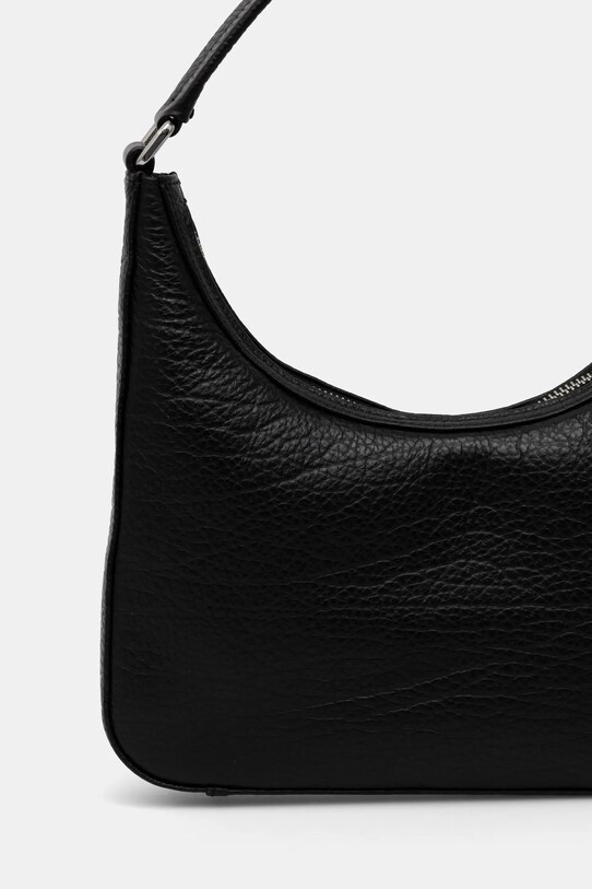 Accesorii By Far poseta de piele Rhea MWBSB027CL031BK001PL negru