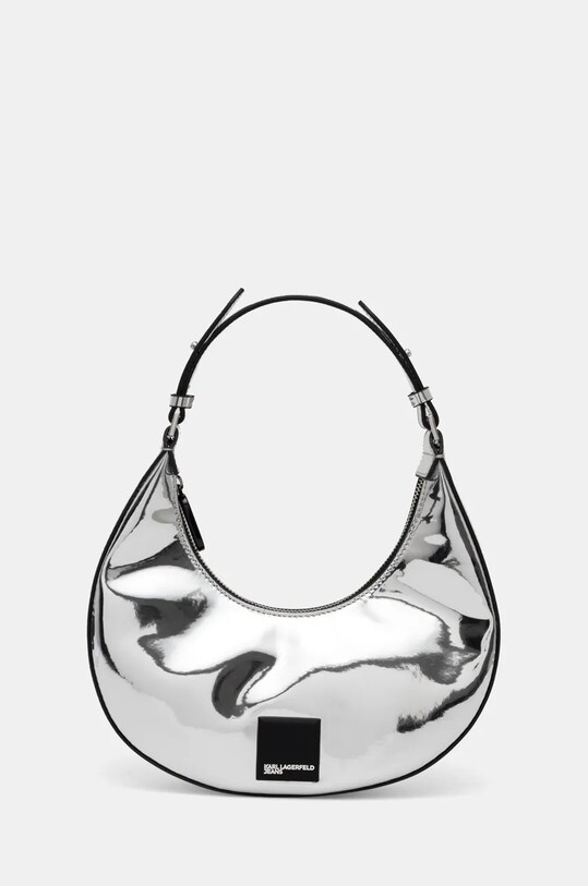 Τσάντα Karl Lagerfeld Jeans υφασμάτινο ασημί 246J3025