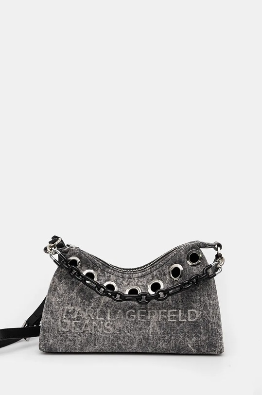 Джинсова сумка Karl Lagerfeld Jeans аплікація сірий 246J3041