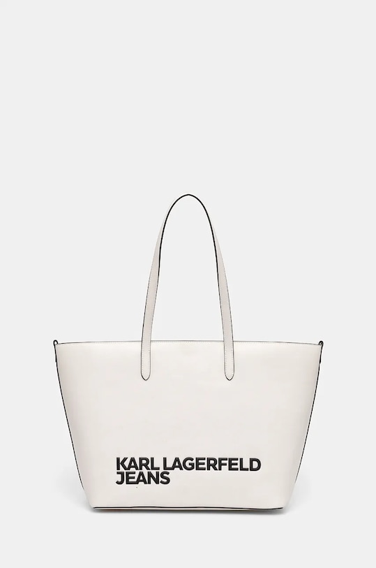 Karl Lagerfeld Jeans poseta incape in A4 alb 246J3057