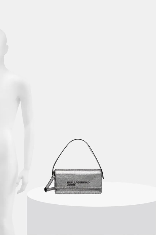 Kabelka Karl Lagerfeld Jeans 246J3098 stříbrná