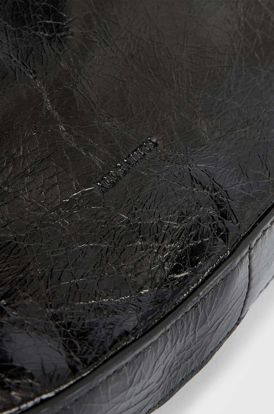 AllSaints poseta de piele HALF MOON negru W020XZ