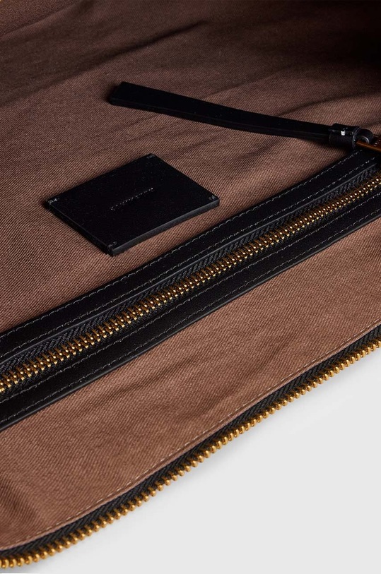 AllSaints poseta de piele HALF MOON W020XZ negru