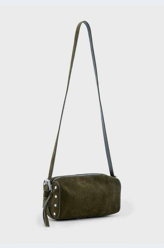 Accesorii AllSaints geanta de mana din piele intoarsa MIRO W065XB verde