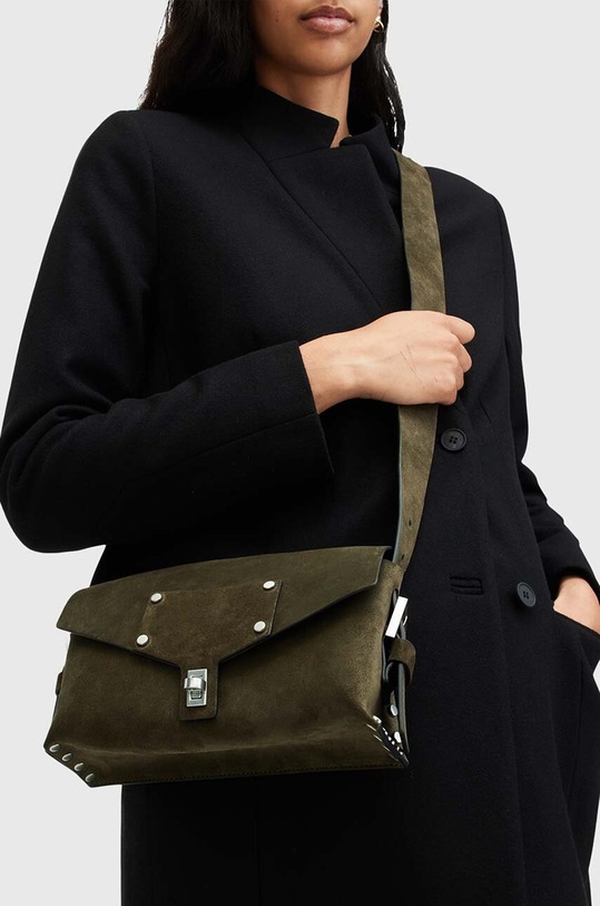 AllSaints geanta de mana din piele intoarsa MIRO W066XB