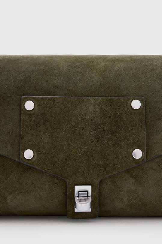 AllSaints geanta de mana din piele intoarsa MIRO verde W066XB