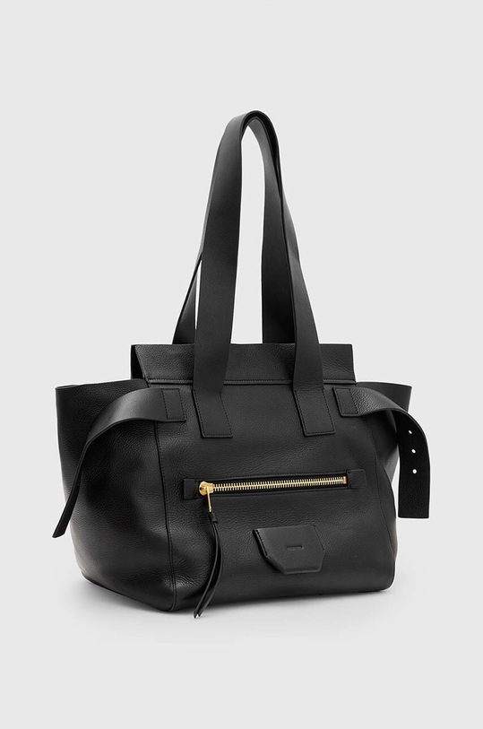 Doplnky Kožená kabelka AllSaints PEREZ W071XB čierna