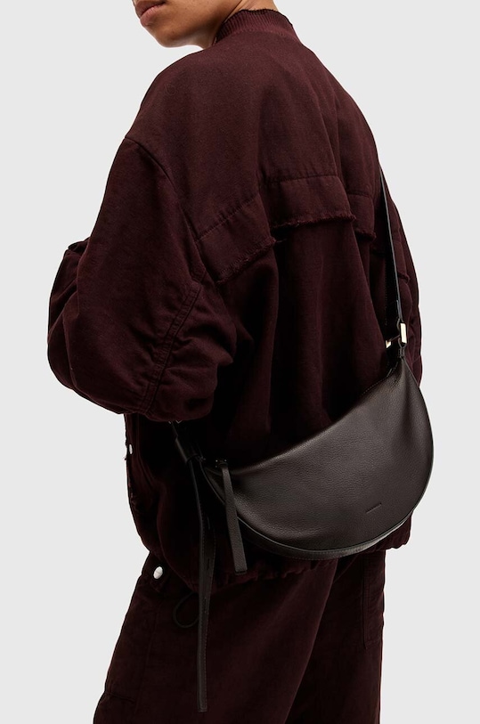 Kožna torba AllSaints HALF MOON W301XB