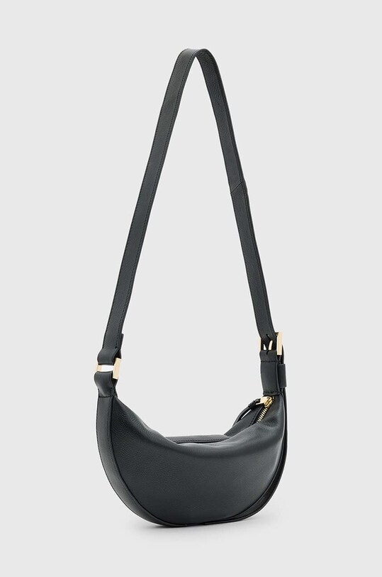 Шкіряна сумочка AllSaints HALF MOON W301XB чорний SS25