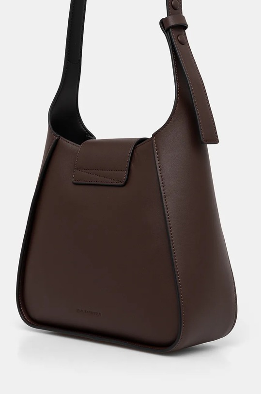 Δερμάτινη τσάντα Karl Lagerfeld καφέ 246W3004