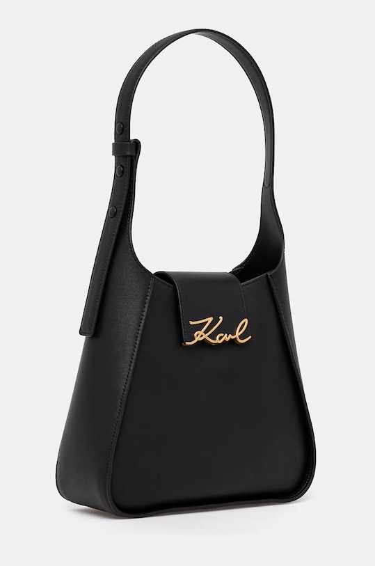 Kožená kabelka Karl Lagerfeld 246W3004 černá AW24