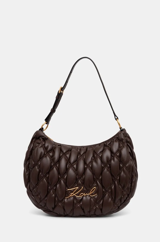 Τσάντα Karl Lagerfeld απλικέ καφέ 246W3007