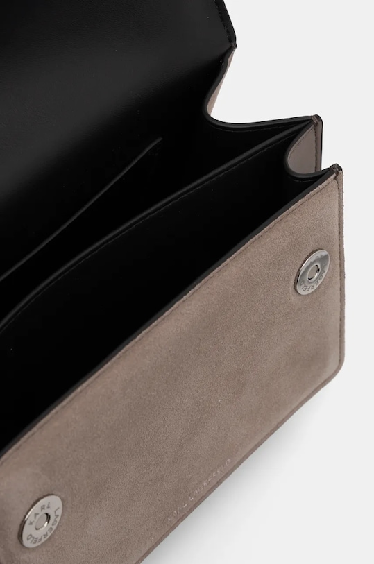 Шкіряна сумочка Karl Lagerfeld 246W3040 сірий