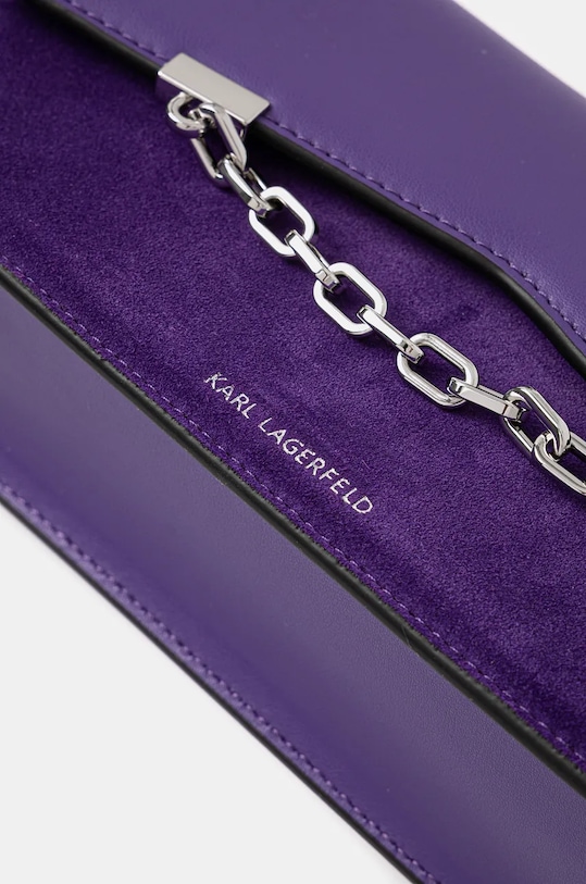 Karl Lagerfeld poseta de piele violet 246W3041