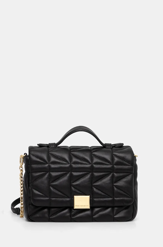Karl Lagerfeld poseta de piele imprimeu negru 246W3086