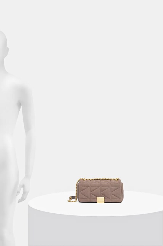 Semišová kabelka Karl Lagerfeld 246W3088