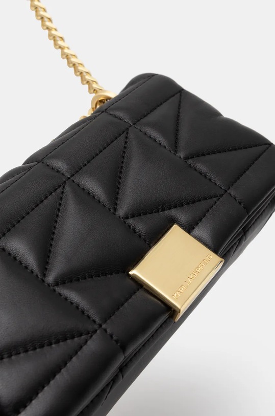 Akcesoria Karl Lagerfeld torebka skórzana 246W3089 czarny