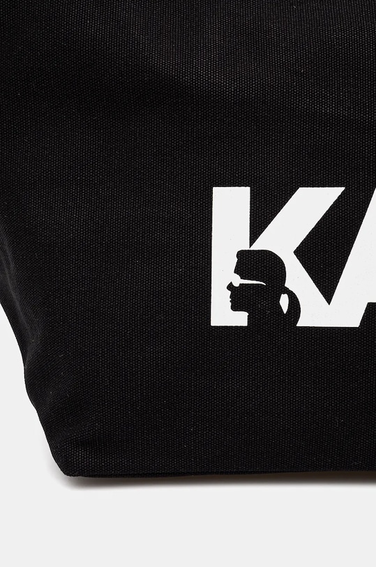 Bavlněná kabelka Karl Lagerfeld černá 246W3886