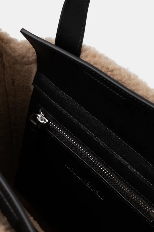 Δερμάτινη τσάντα Karl Lagerfeld 246W3084 μαύρο