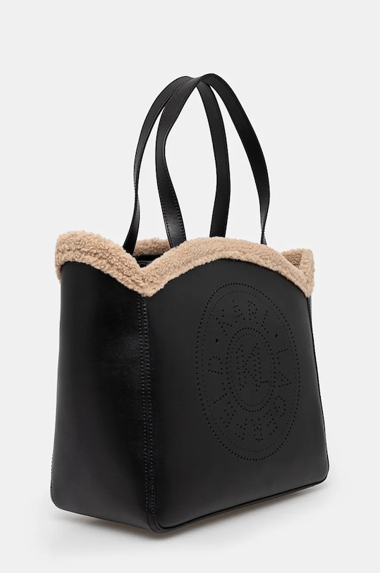 Δερμάτινη τσάντα Karl Lagerfeld 246W3085 μαύρο AW24