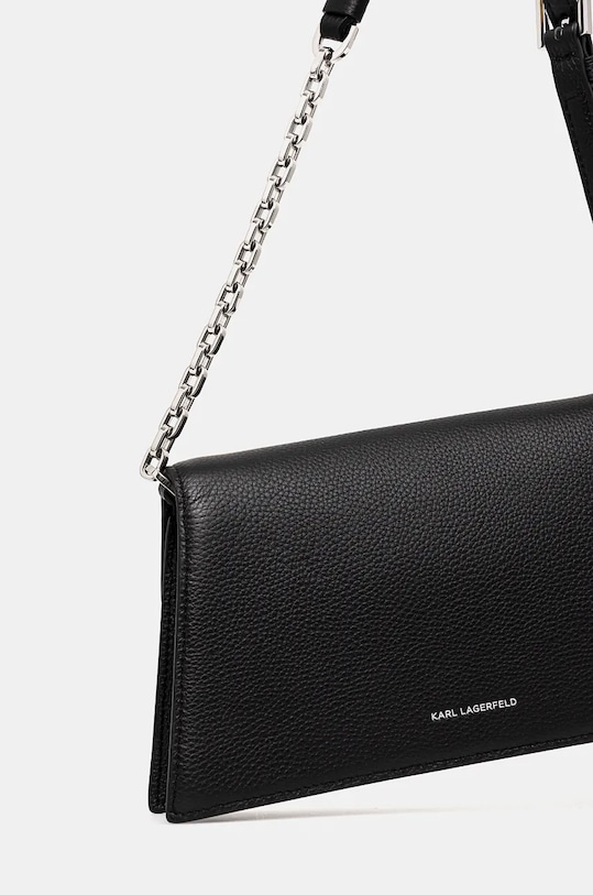 Doplňky Kožená kabelka Karl Lagerfeld 246W3096 černá